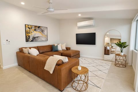 Bright main living space with seamless indoor–outdoor flow