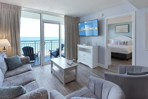 Coastal comfort meets oceanfront charm—gather, dine, and unwind with stunning views just beyond your balcony. The perfect Airbnb for beach lovers and sunset chasers!