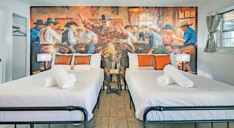 Bedrooms are carefully styled and include a plush double-sized beds for a restful night.