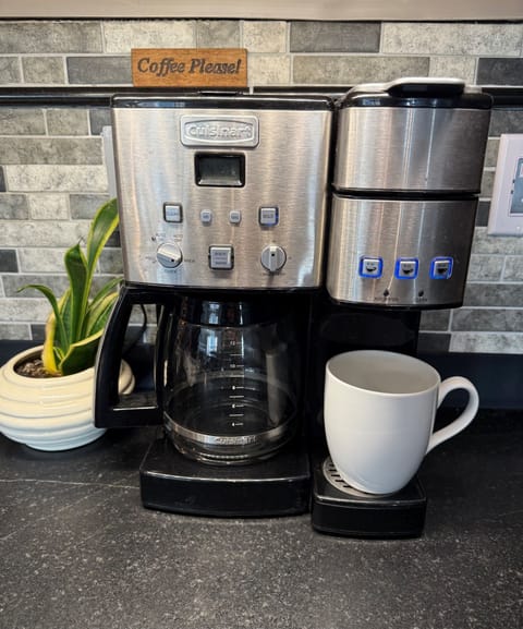 Coffee! Make a single cup or brew an entire pot! Bridgewater Acres does supply a generous amount of K-cups for our guests to enjoy! 