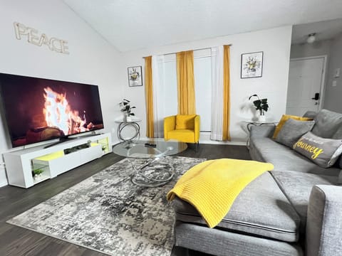 70 inch smart Tv, a comfy sectional and space to enjoy your time at our place