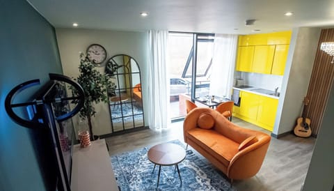 Lounge & Kitchen at Avo Apartments Short Lets & Serviced Accommodation