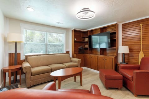 Cozy living room with scenic views of Table Rock Lake