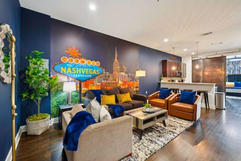 Relax and unwind in this stylish, open living space. Sofa bed opens up for additional sleeping space
