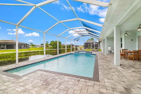 Waterfront heated pool and hot 
