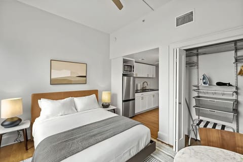 Unpack easily with open storage and a cozy sleeping nook.