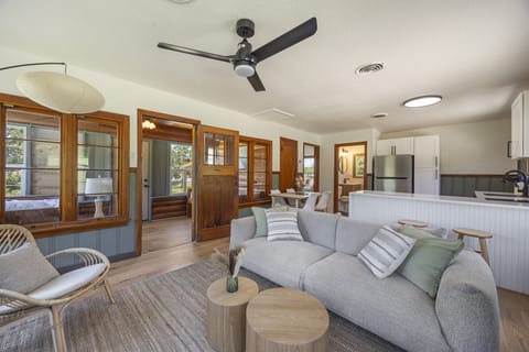 Warm country-style space with wooden details and a relaxed, cozy feel