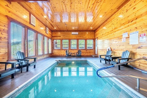 Splash Mountain Lodge's private heated indoor pool