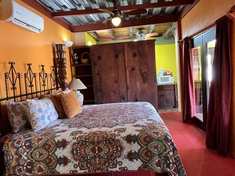 Spacious unit with a king bed and pull-out couch, perfect for three to enjoy a comfortable, private, and restful vacation
