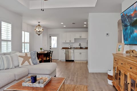 Living Area with Dining and Kitchen