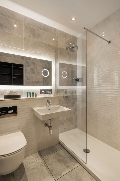 Free toiletries, hair dryer, slippers, towels