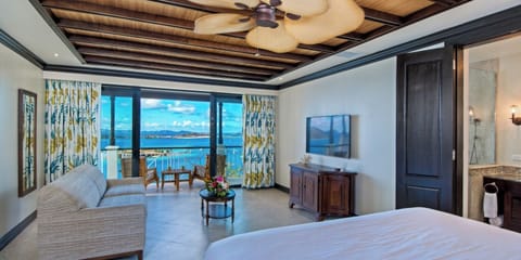 Lounge in bed with ocean breezes and airy comfort.