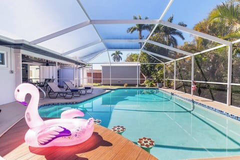 Oversized patio crafted for lively get-togethers.