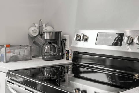 Streamlined design with everything you need to enjoy cooking during your stay.