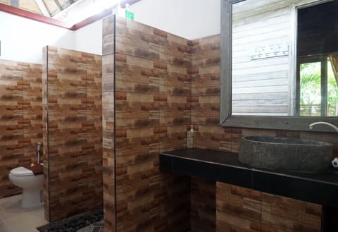 Deluxe Double Room | Bathroom | Shower, hair dryer, towels, soap