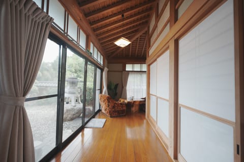 Japanese-style House, Courtyard View | Living area | 46-inch LCD TV with digital channels