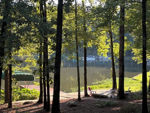 Private dock and swimming area