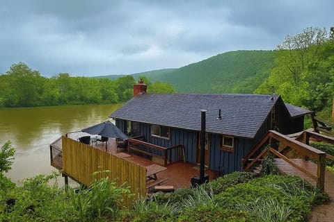 House with wrap around deck
