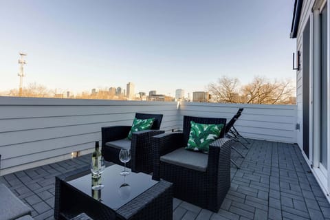 3rd floor balcony with outdoor seating