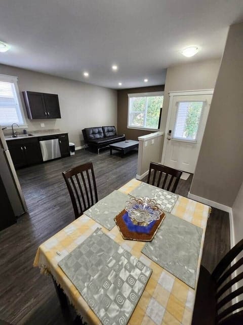 Another view of the Open Concept Living, Kitchen and Dinning space