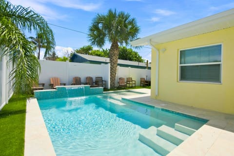 Shared access with the other unit for the heated pool