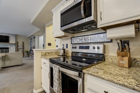 Stainless steel appliances ready for your culinary creations.