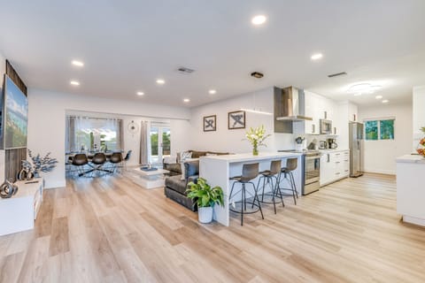 Luxury House, 4 Bedrooms, Private Pool, Garden View | Living area | 75-inch Smart TV with cable channels, Netflix, streaming services