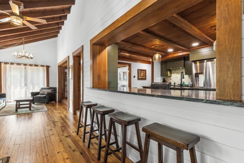 Breakfast Bar seating as well as a dining room table