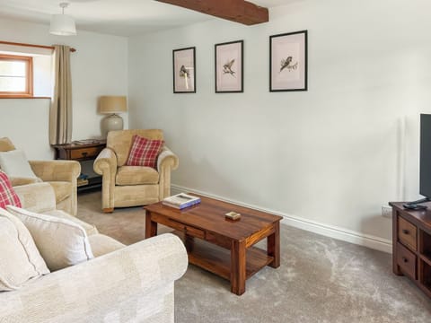 Living room | The Swallows - Holly Farm Holiday Cottage, Stoke St. Gregory, near Taunton
