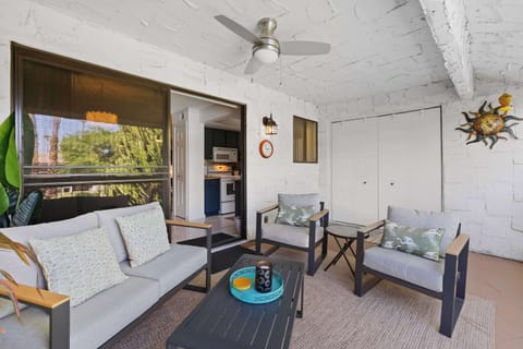 Condo, 1 King Bed with Sofa bed, Balcony, Pool View (Sunset Palmar) | Living area | 50-inch flat-screen TV with digital channels