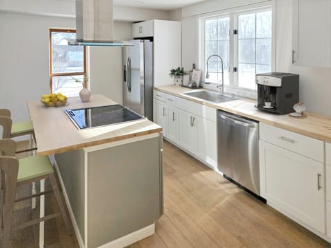 Furnished kitchen to whip up that wonderful meal for you and your guests.