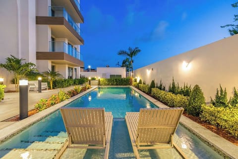 Dive into pure relaxation. Whether you're taking a refreshing dip in the pool or soaking up the sun on the lounge chairs, our space is designed for ultimate rest and rejuvenation.