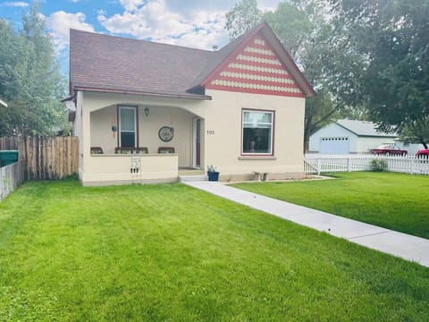 Enjoy the front patio with the full fenced in yard! Perfect to soak in the sun! 