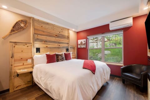 Nice king bed in comfy studio room.