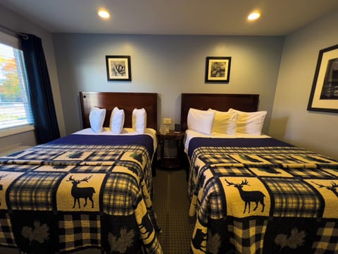 Quadruple Room, 2 Double Beds, Garden View, Ground Floor | Individually decorated, individually furnished, desk, iron/ironing board