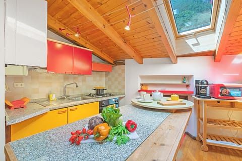 Family Apartment, Multiple Bedrooms (Skylight) | Private kitchen | Fridge, microwave, oven, stovetop