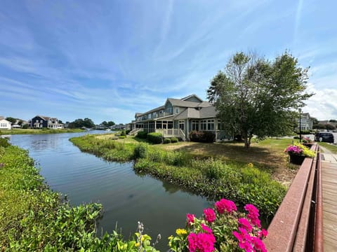 Townhome viewed from the footbridge