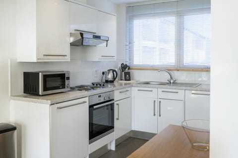 Studio Apartment (Pet Friendly) | Private kitchen | Electric kettle, toaster, dining tables