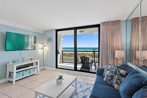 Condo, 1 King Bed with Sofa bed (SunDestin 206) | Living area | TV