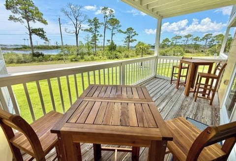Tideaway balcony view- Innerarity Townhomes