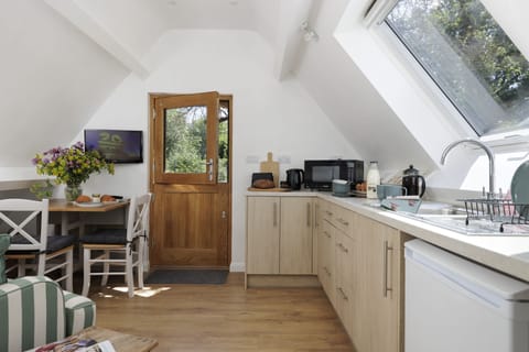 The bright and airy open-plan living space