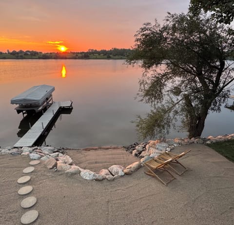 Lakefront view from the deck