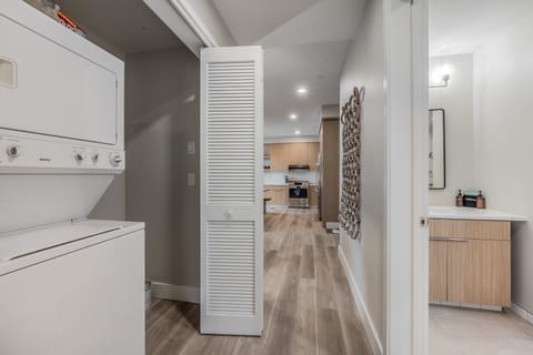 Washer and dryer in the unit