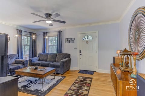 Enjoy the comfort of a well-lit space perfect for relaxing or connecting with friends.