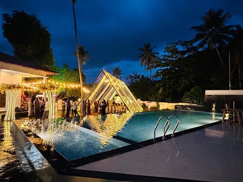 Outdoor wedding area