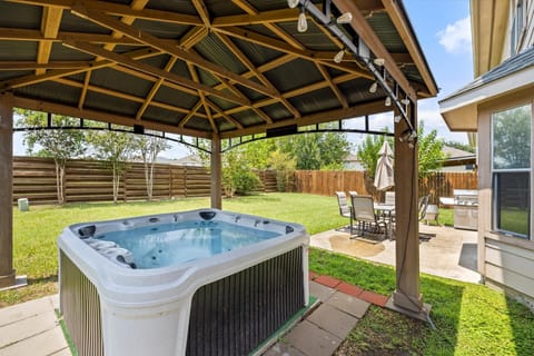 Enjoy our amazing private hut tub with your family and friends!  