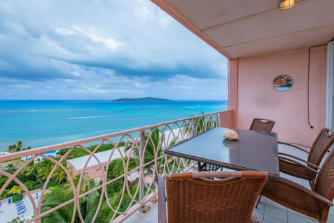 Unobstructed views of Buck Island and turquoise waters from your covered terrace