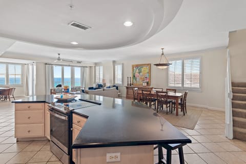 Kitchen to dining room view