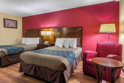 Laptop workspace, blackout drapes, soundproofing, iron/ironing board