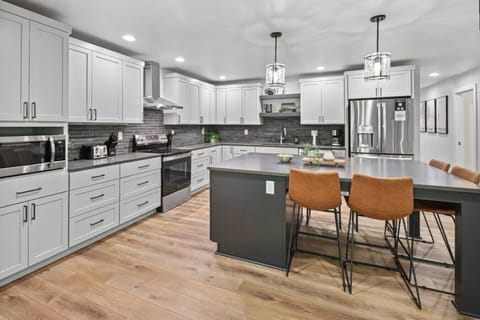 Cook and connect in this bright, fully equipped kitchen.